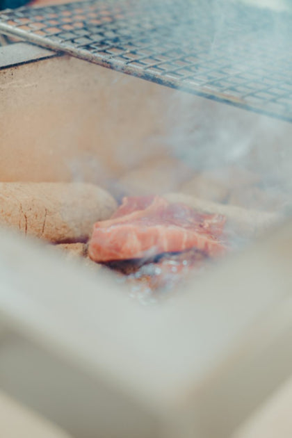 Medium Long Kasai Konro Grill with Stainless Steel Frame