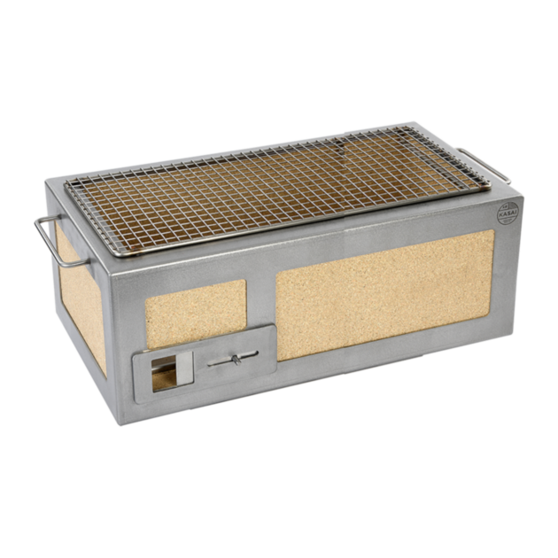 Medium Long Kasai Konro Grill with Stainless Steel Frame