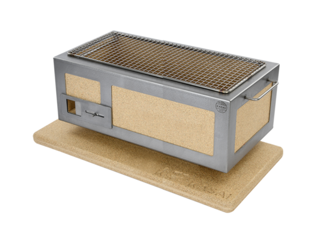 Medium Long Kasai Konro Grill with Stainless Steel Frame