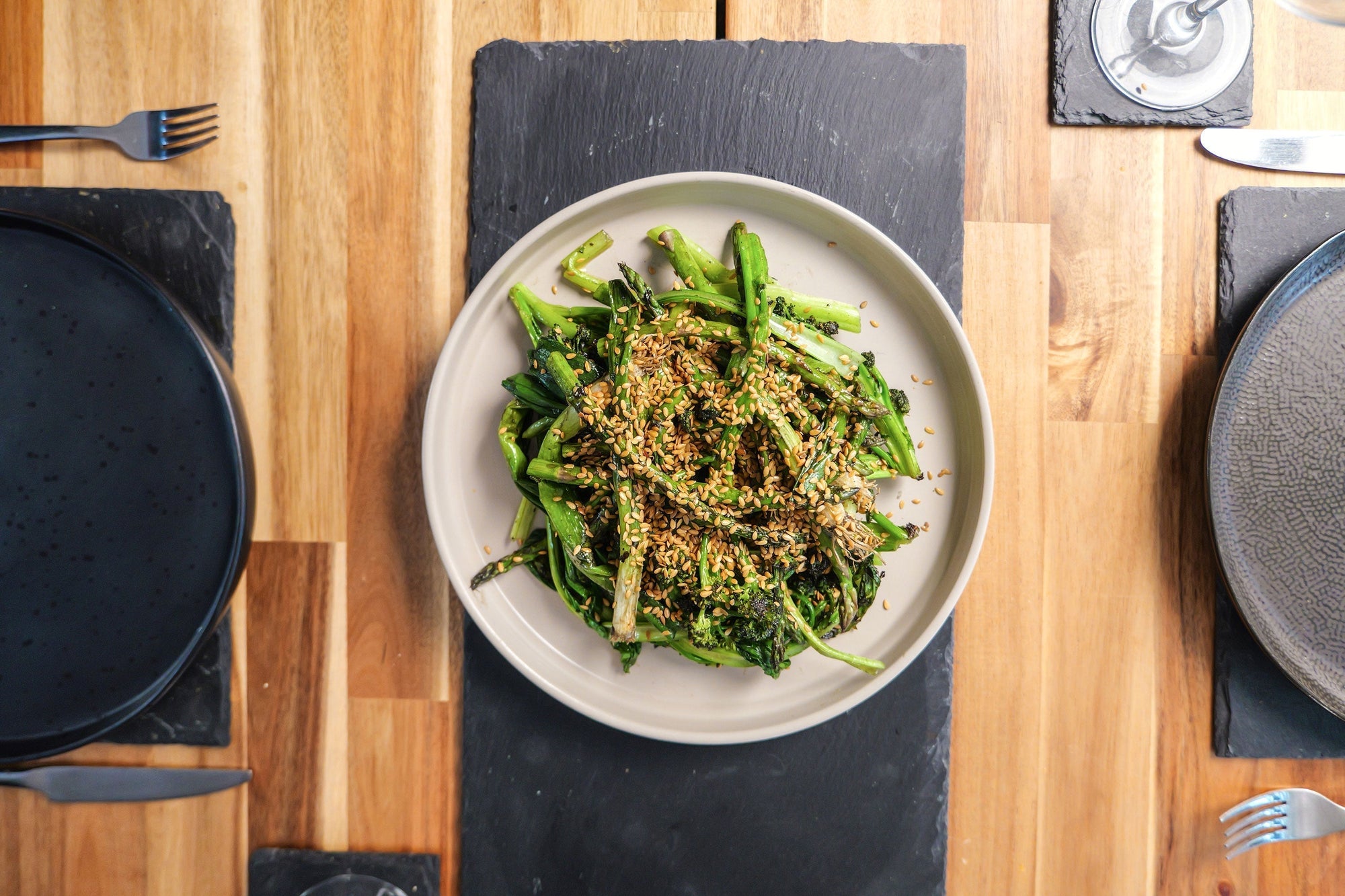Buttery Fire Kissed Greens