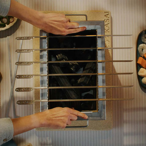 Kasai Konro Stainless Steel Skewers - Pack of 6